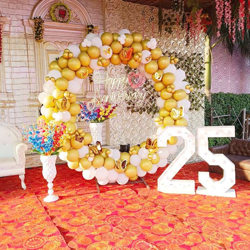 25th Anniversary Balloon Decorations