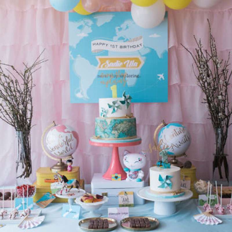 Around The World birthday party