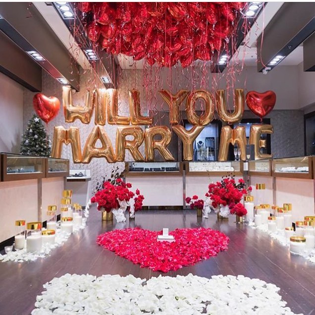 Marry me decorations